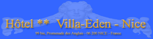 welcome to the hotel villa eden, nice, french riviera